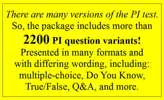practice questions for the CA PI license exam